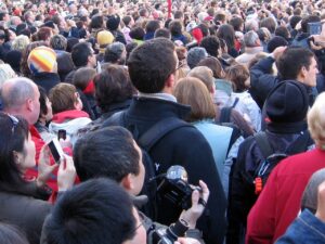 human, audience, mass
