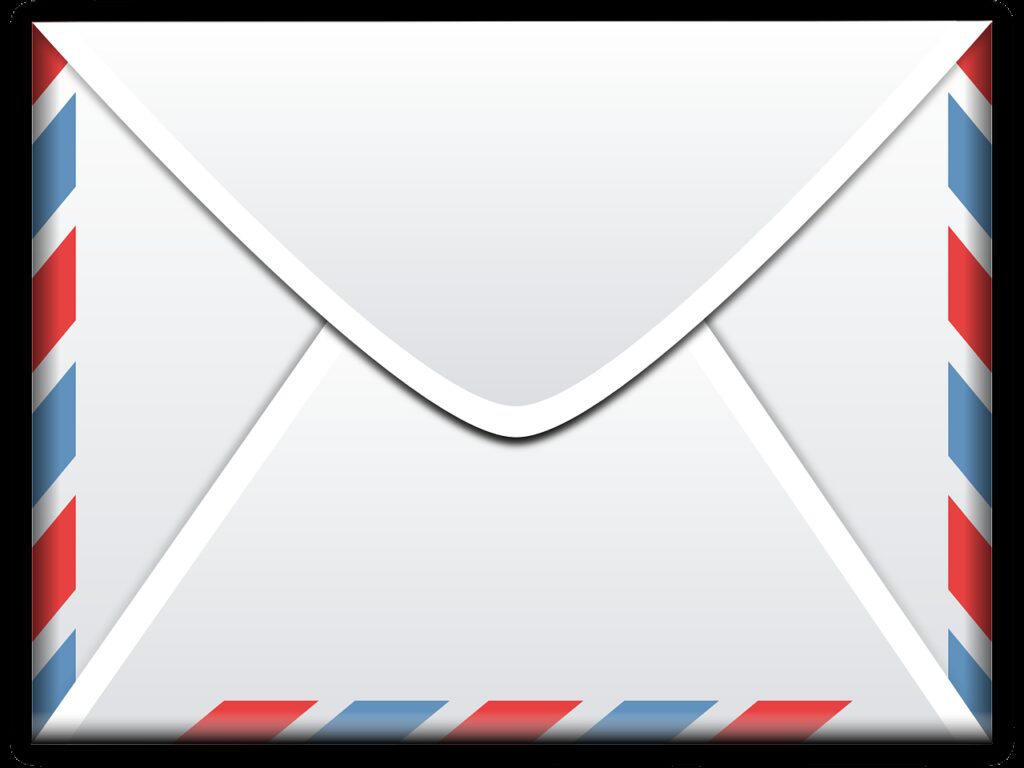 letter, mail, email